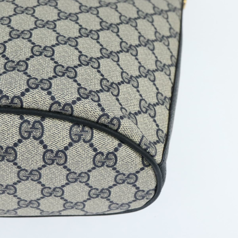 【日本直送】GUCCI GG Supreme Sherry Line 單肩包 PVC 海軍藍 金色 正品 150340-15