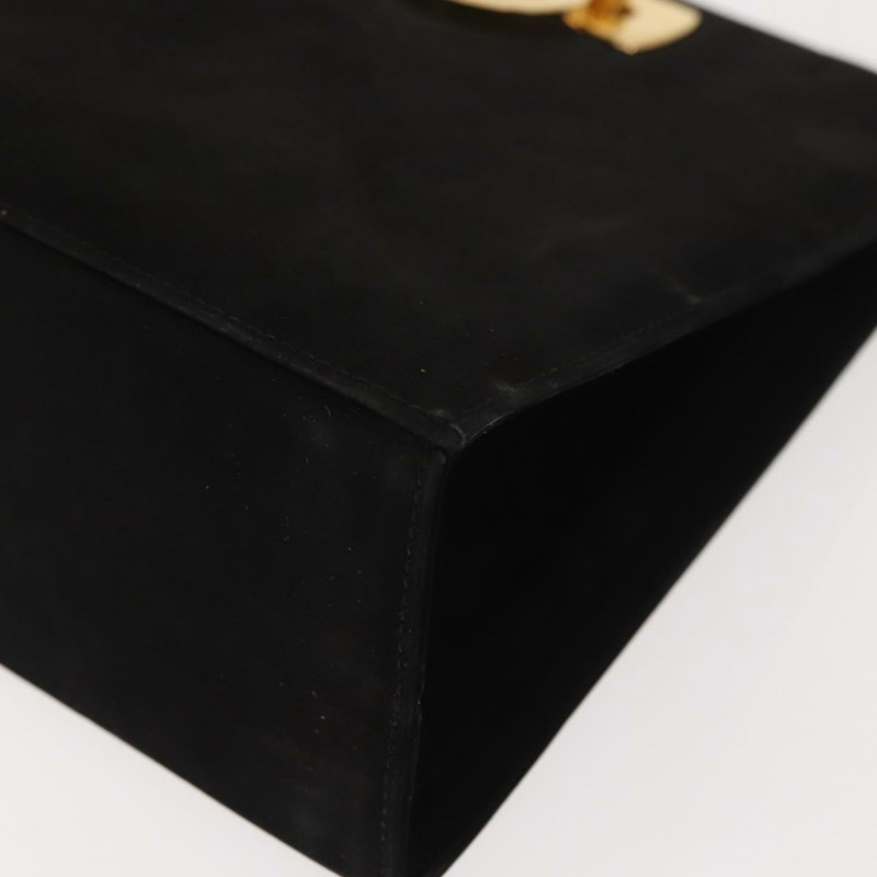 【日本直送】Salvatore Ferragamo Chain Gancini 單肩包，黑色麂皮，金色，正品，貨號 150385-13