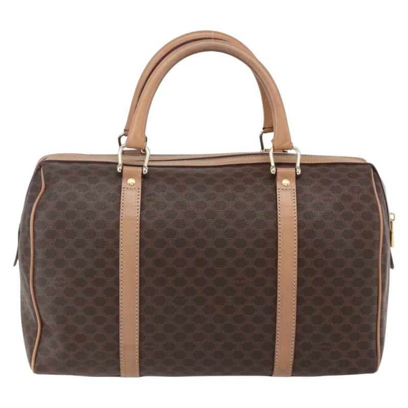 【日本直送】CELINE Macadam帆布波士頓包 PVC棕色金色 正品 147894-1