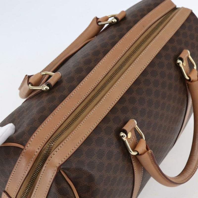 【日本直送】CELINE Macadam帆布波士頓包 PVC棕色金色 正品 147894-5