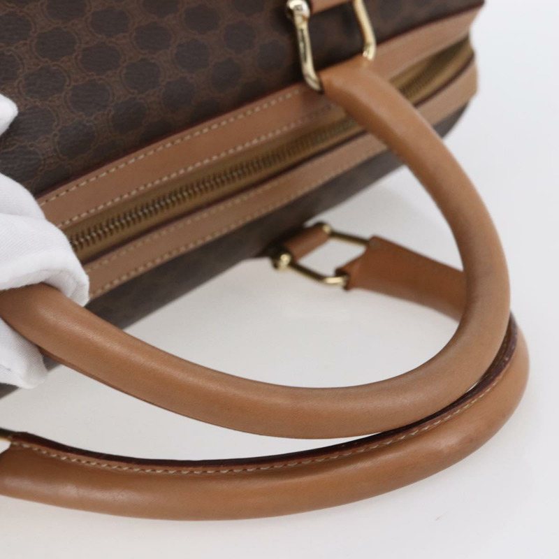 【日本直送】CELINE Macadam帆布波士頓包 PVC棕色金色 正品 147894-6