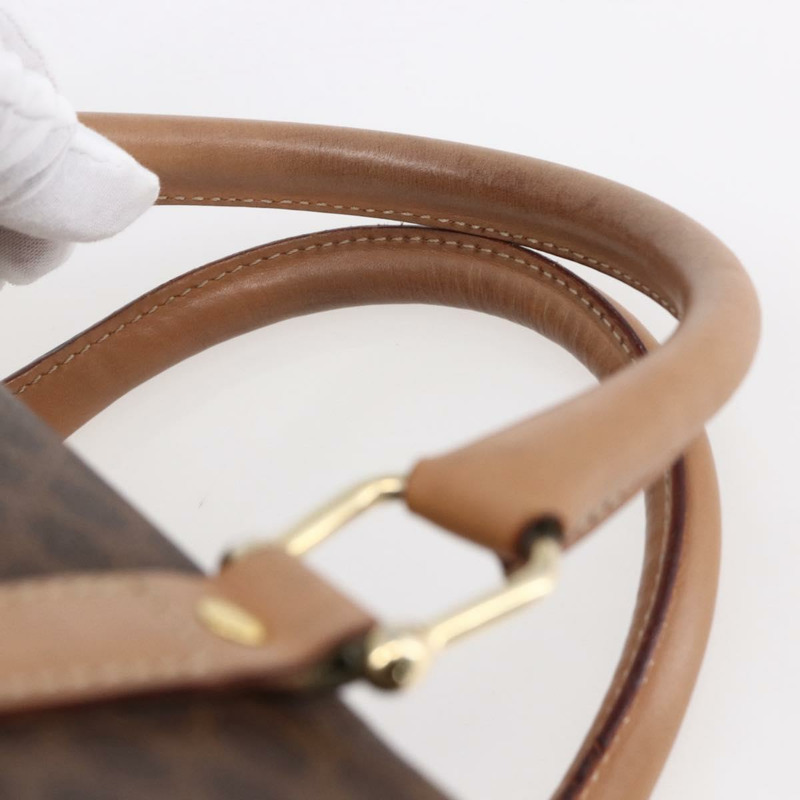 【日本直送】CELINE Macadam帆布波士頓包 PVC棕色金色 正品 147894-7