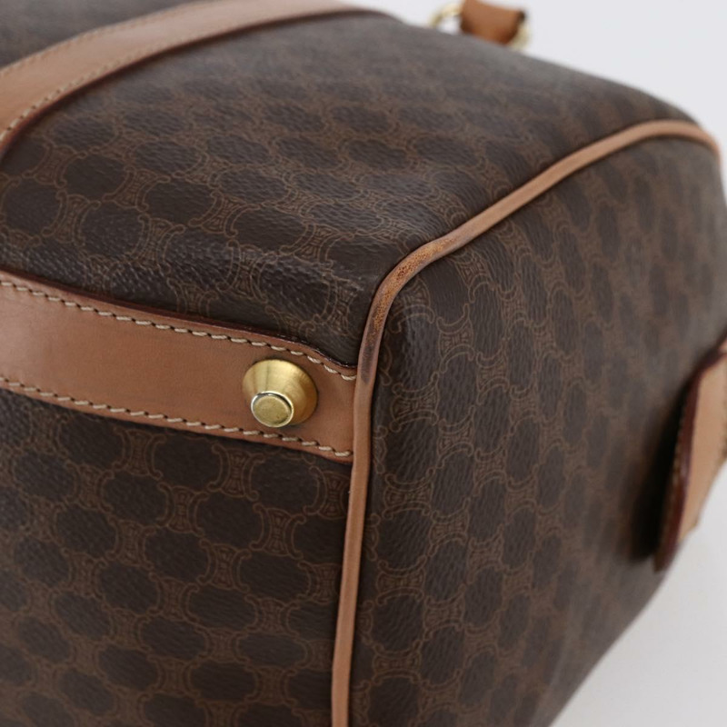 【日本直送】CELINE Macadam帆布波士頓包 PVC棕色金色 正品 147894-14