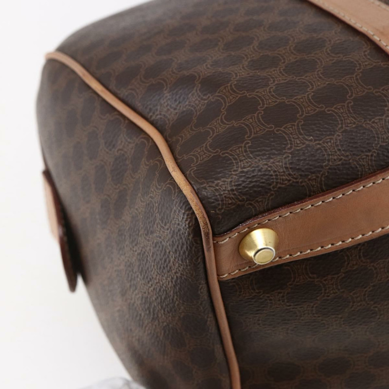 【日本直送】CELINE Macadam帆布波士頓包 PVC棕色金色 正品 147894-15