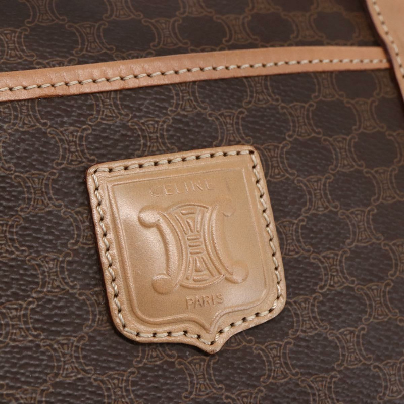 【日本直送】CELINE Macadam帆布波士頓包 PVC棕色金色 正品 147894-16