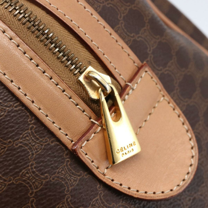 【日本直送】CELINE Macadam帆布波士頓包 PVC棕色金色 正品 147894-17