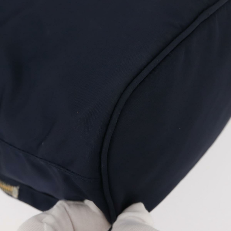 【日本直送】PRADA 尼龍海軍藍金色手提包 正品 150440-14