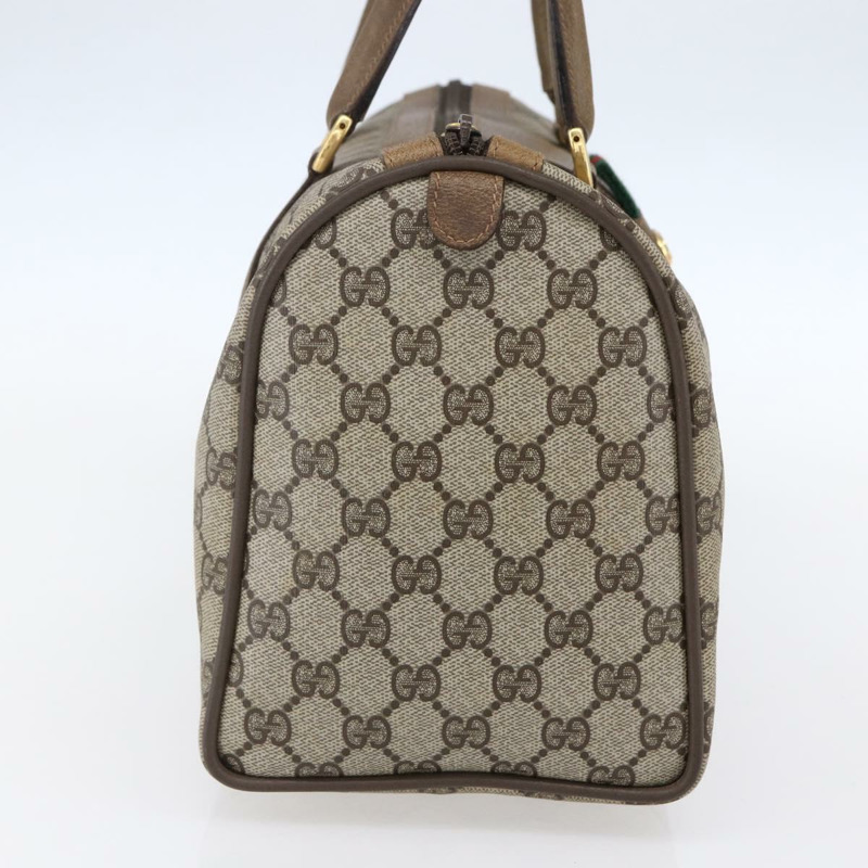 【日本直送】GUCCI GG Supreme Web Sherry Line 波士頓包 PVC 米色 116 02 007 正品 147881-2
