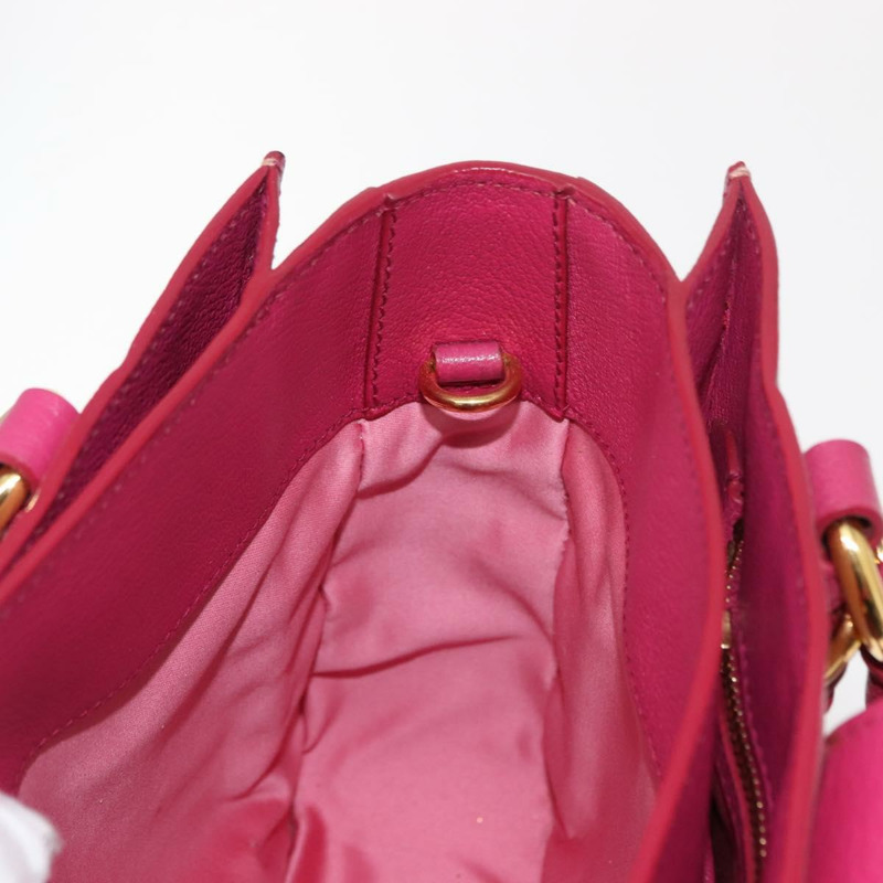 【日本直送】Miu Miu Madras 手提包 皮革 粉紅色 金色 正品 147888-20