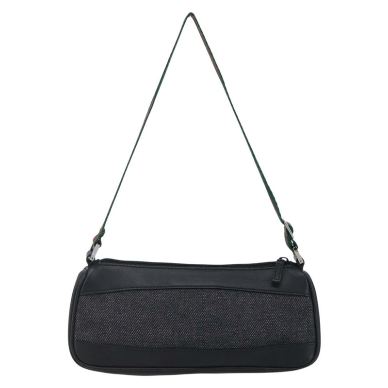 【日本直送】GUCCI Web Sherry Line 帆布配件包，黑色、紅色、綠色，貨號 92820，正品號 147877-1