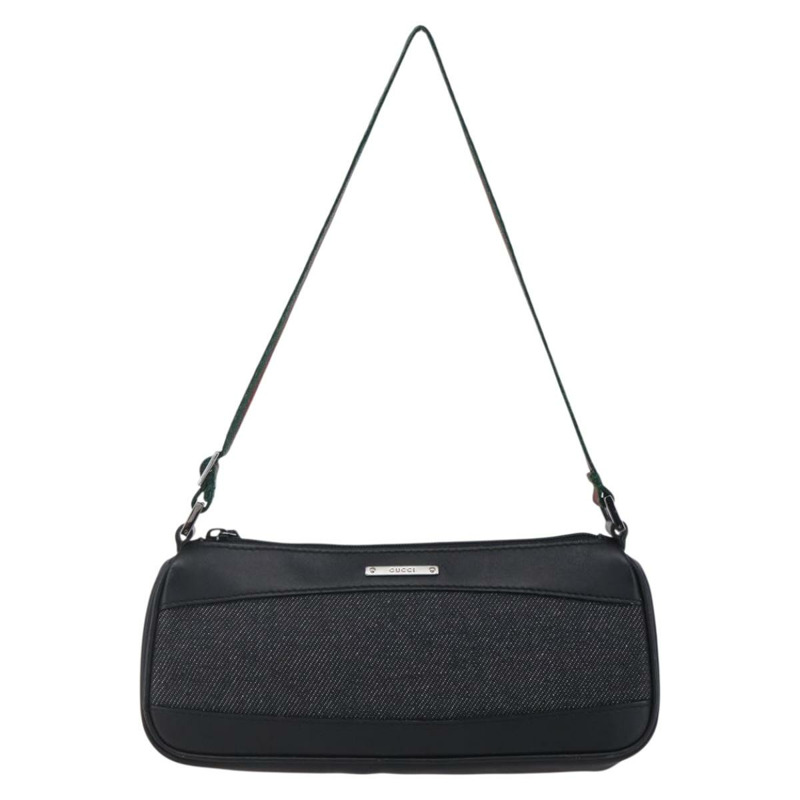 【日本直送】GUCCI Web Sherry Line 帆布配件包，黑色、紅色、綠色，貨號 92820，正品號 147877-12