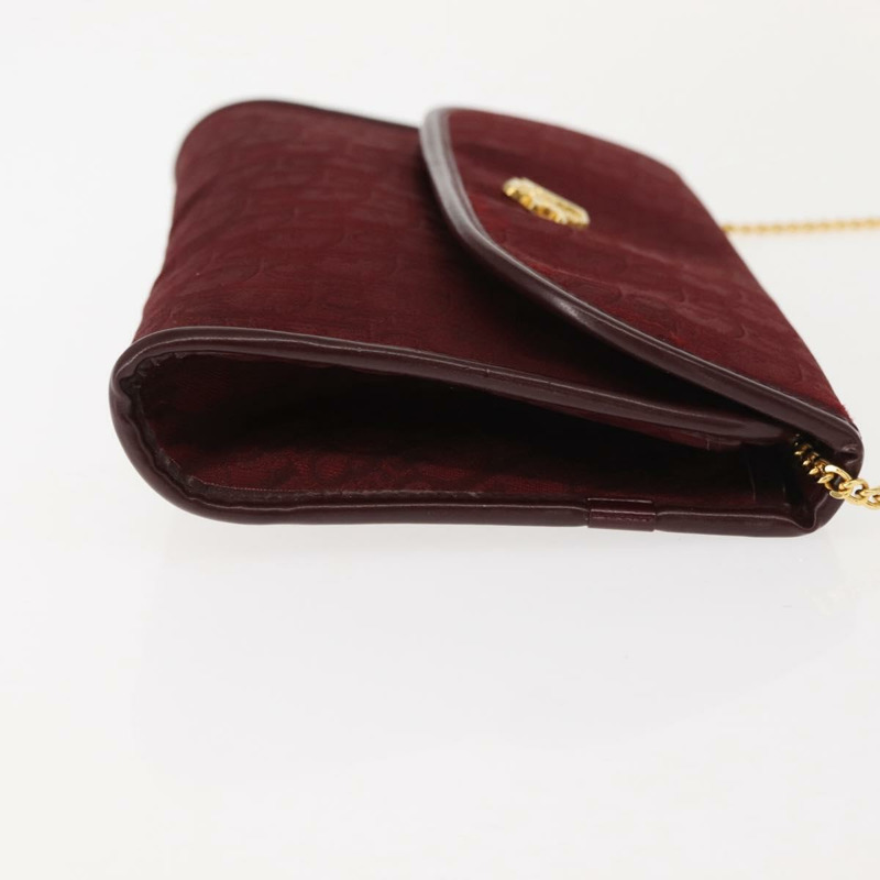 【日本直送】Christian Dior Trotter帆布鏈條單肩包 紅色金色 正品 147885-2