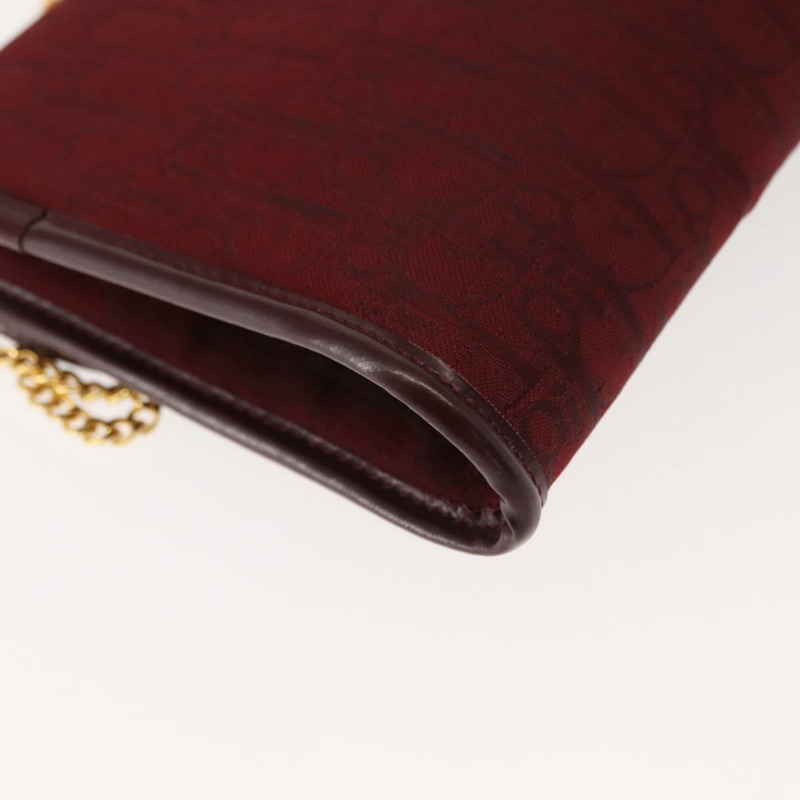 【日本直送】Christian Dior Trotter帆布鏈條單肩包 紅色金色 正品 147885-14