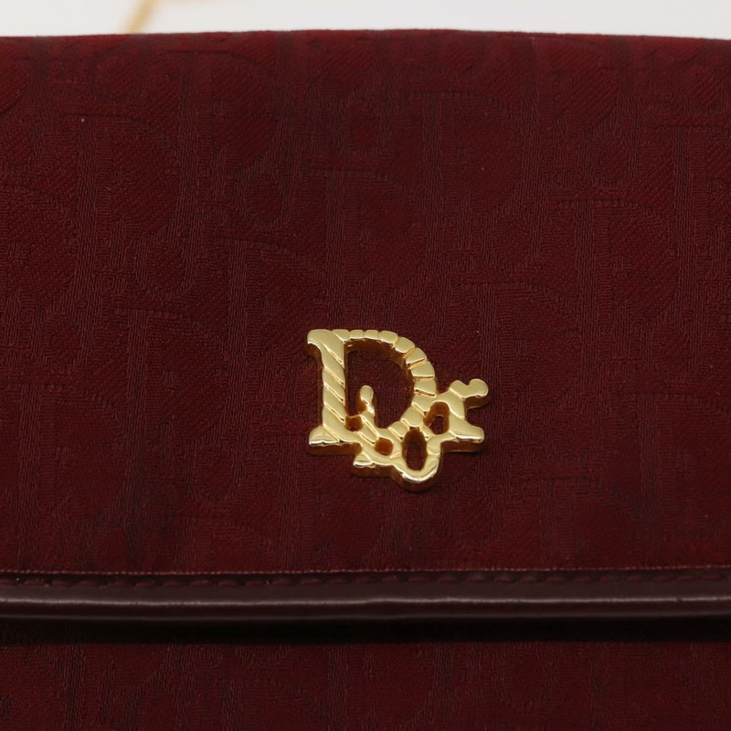 【日本直送】Christian Dior Trotter帆布鏈條單肩包 紅色金色 正品 147885-16