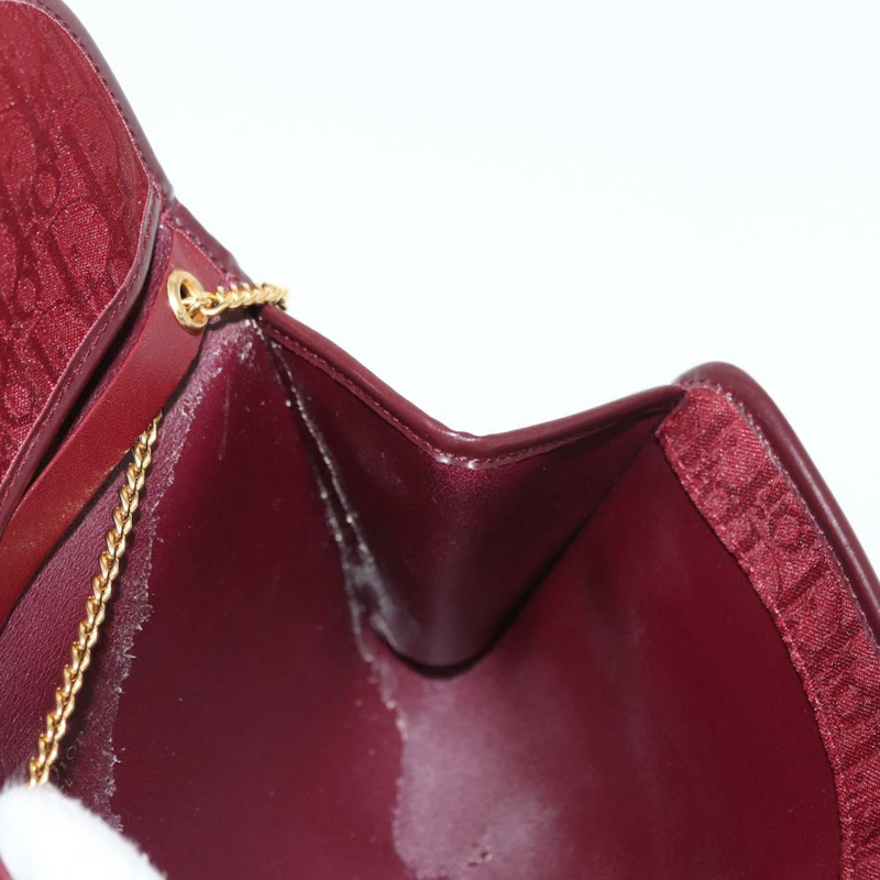 【日本直送】Christian Dior Trotter帆布鏈條單肩包 紅色金色 正品 147885-17