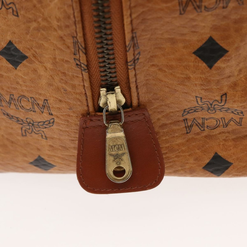 【日本直送】MCM Logoogram Vicetos 手提包 PVC 皮革 棕色 金色 正品 147887-16