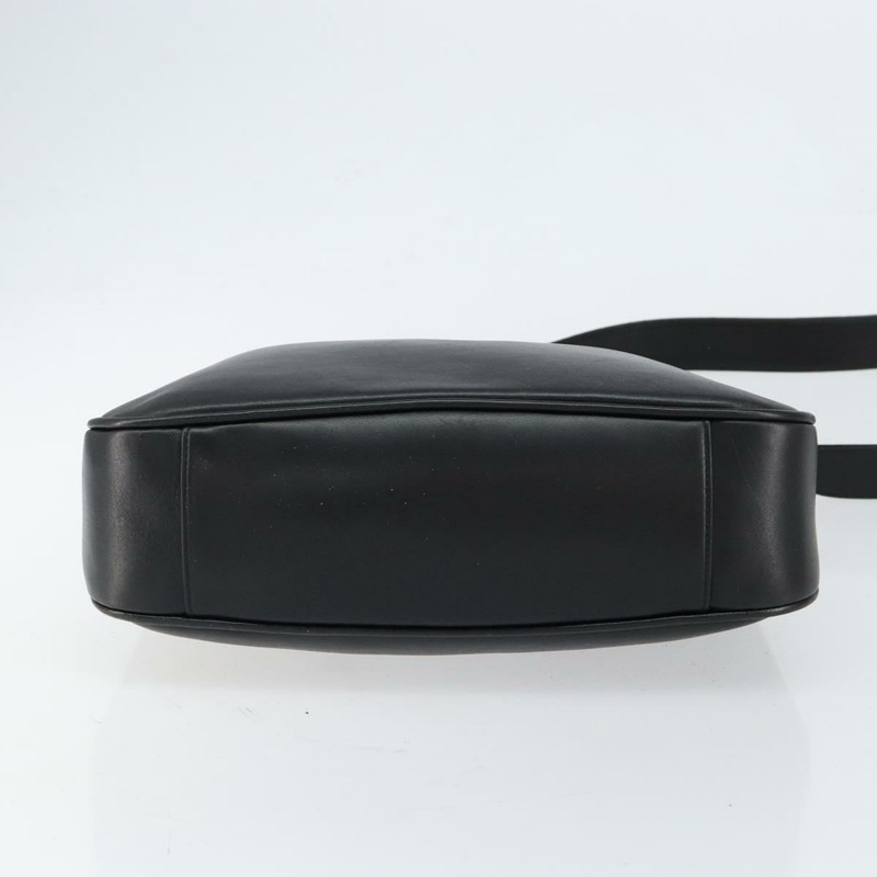 【日本直送】GUCCI 竹節肩背包 皮革 黑色 金色 001 3166 正品 150409-4