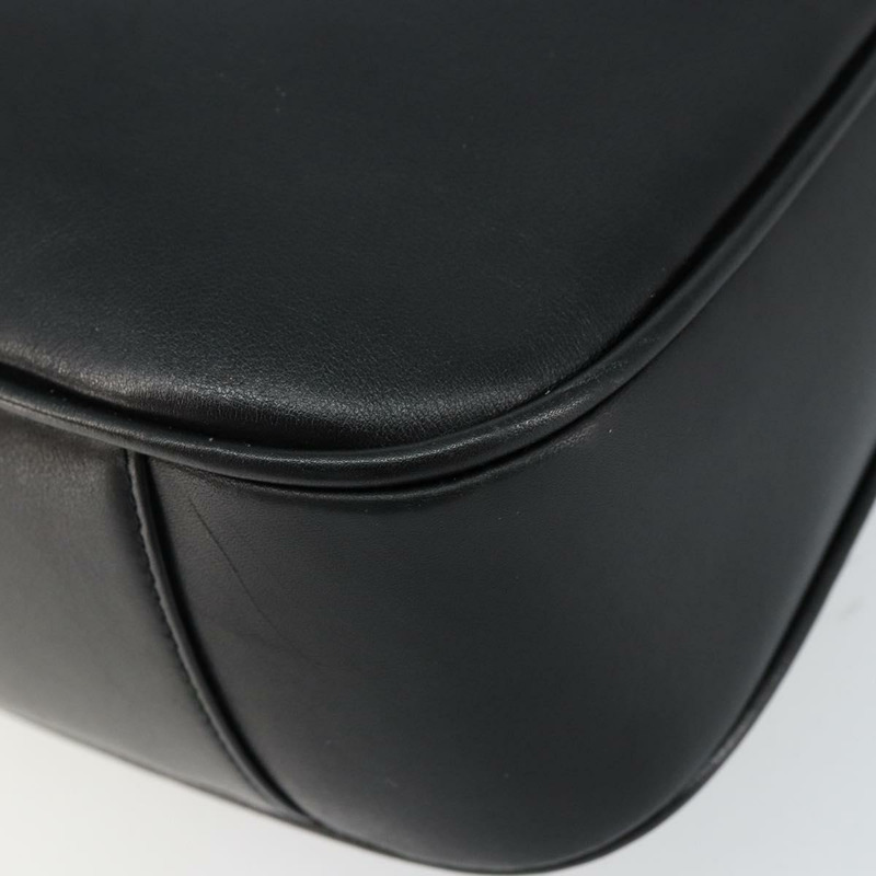 【日本直送】GUCCI 竹節肩背包 皮革 黑色 金色 001 3166 正品 150409-14