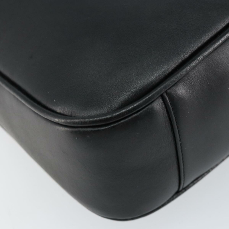 【日本直送】GUCCI 竹節肩背包 皮革 黑色 金色 001 3166 正品 150409-15