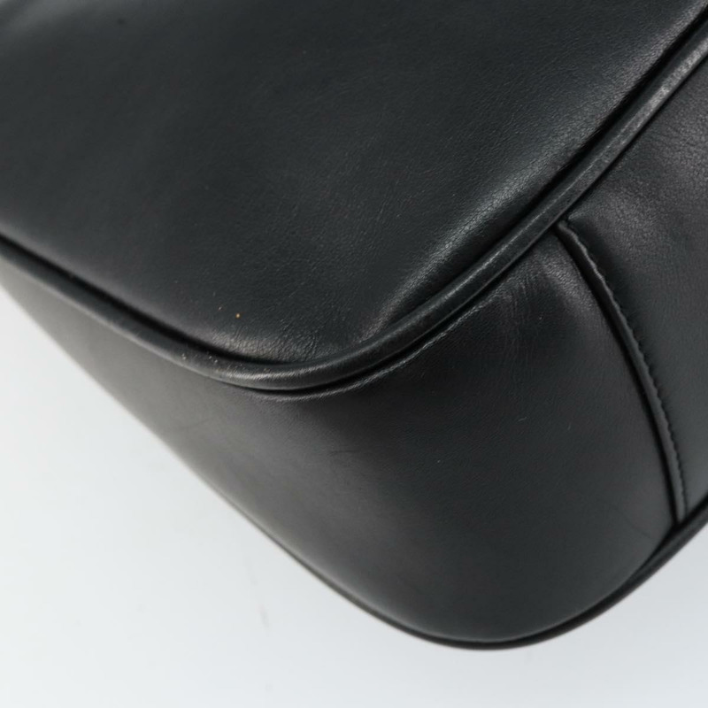 【日本直送】GUCCI 竹節肩背包 皮革 黑色 金色 001 3166 正品 150409-17