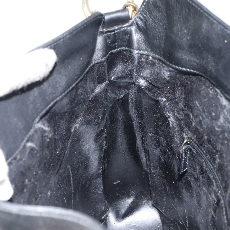 【日本直送】GUCCI 竹節肩背包 皮革 黑色 金色 001 3166 正品 150409-20