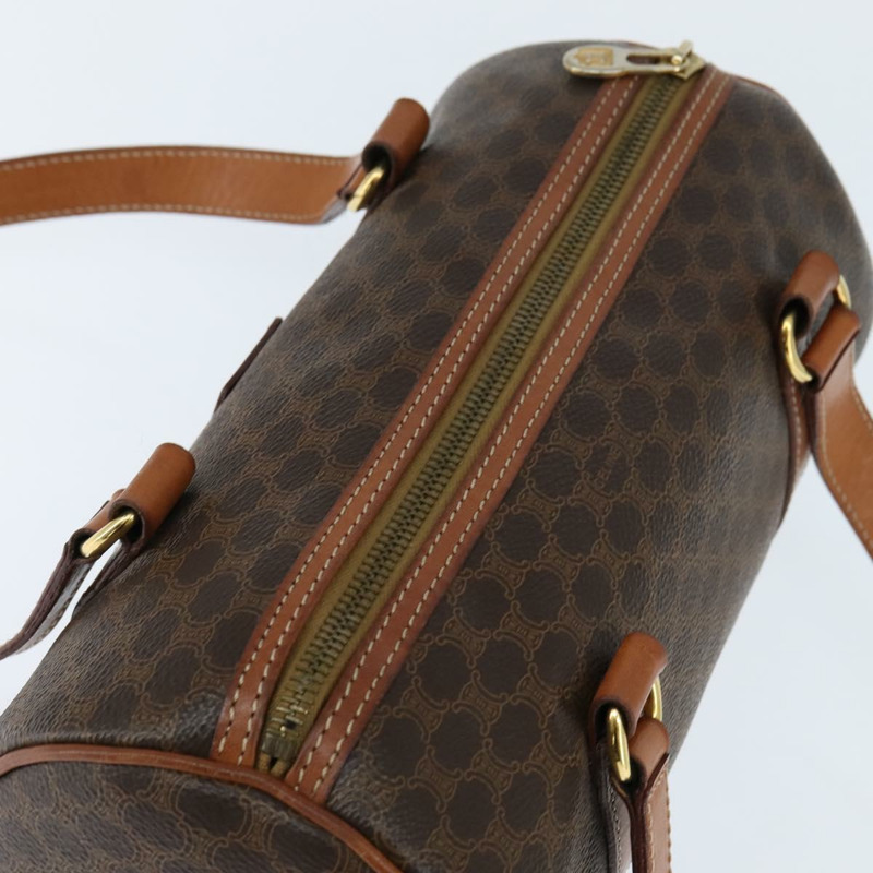 【日本直送】CELINE Macadam帆布肩背包 PVC皮革 棕色 金色 正品 151048-5