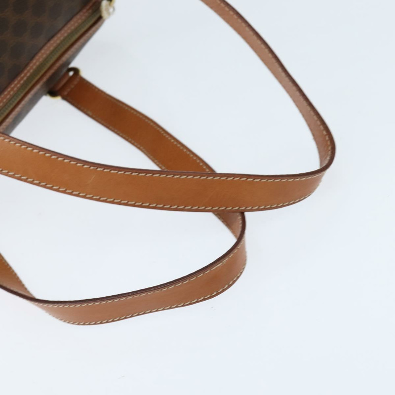 【日本直送】CELINE Macadam帆布肩背包 PVC皮革 棕色 金色 正品 151048-6