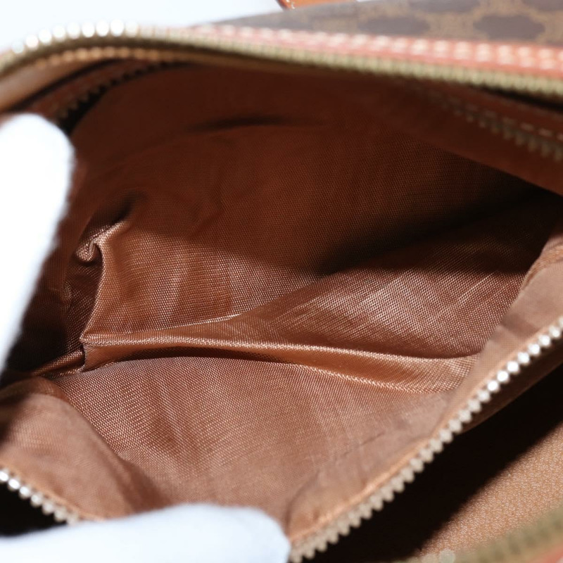 【日本直送】CELINE Macadam帆布肩背包 PVC皮革 棕色 金色 正品 151048-10