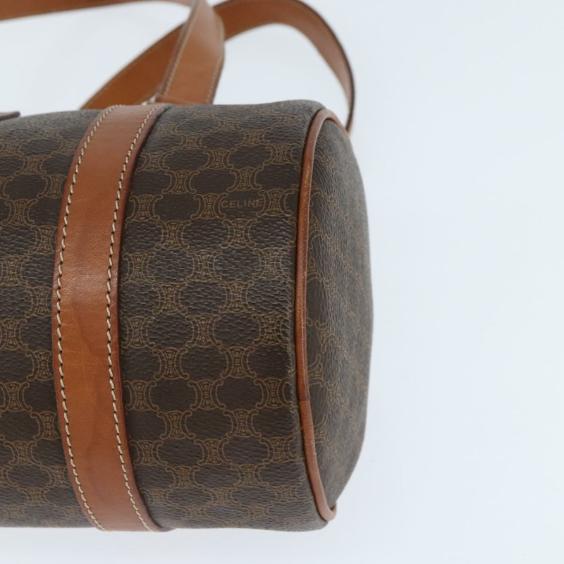 【日本直送】CELINE Macadam帆布肩背包 PVC皮革 棕色 金色 正品 151048-14