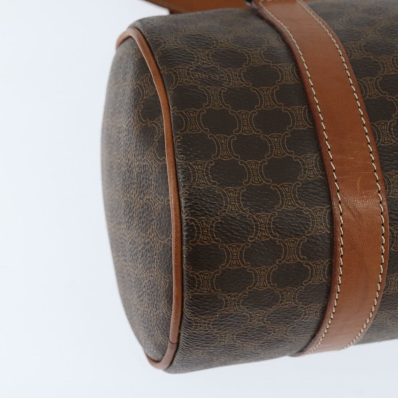 【日本直送】CELINE Macadam帆布肩背包 PVC皮革 棕色 金色 正品 151048-15