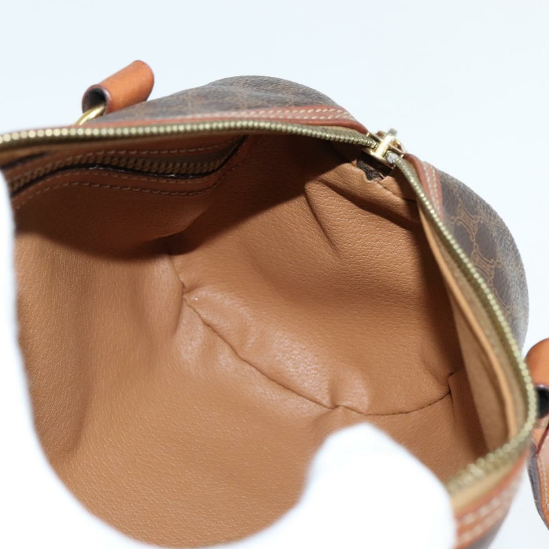 【日本直送】CELINE Macadam帆布肩背包 PVC皮革 棕色 金色 正品 151048-19