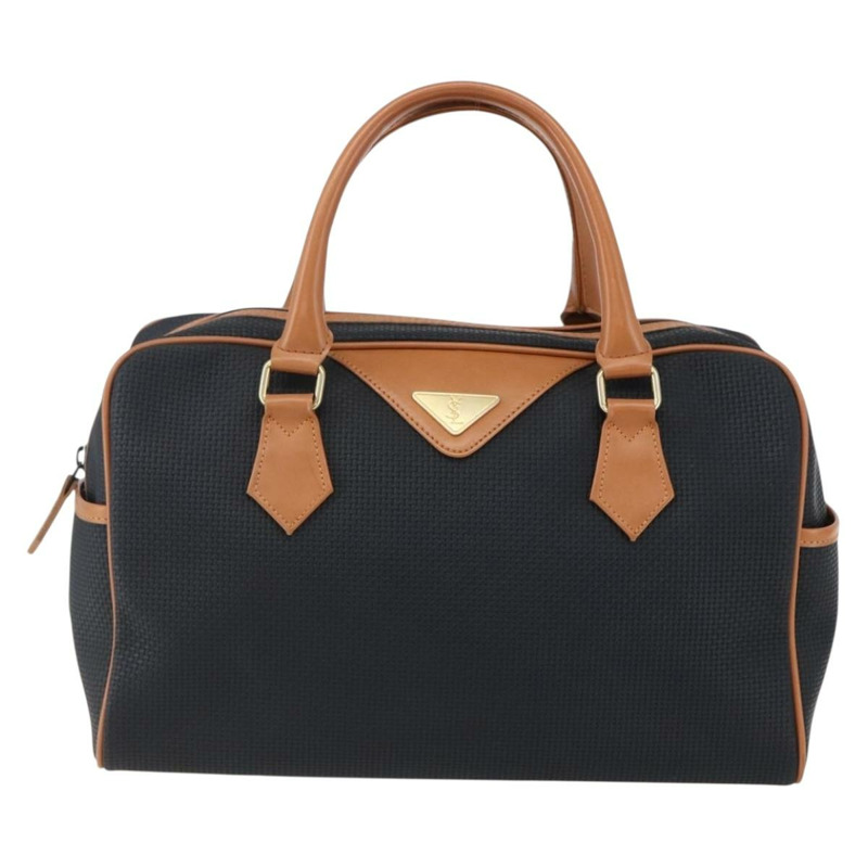 【日本直送】SAINT LAURENT 波士頓包 PVC 黑色金色 正品 151062-12