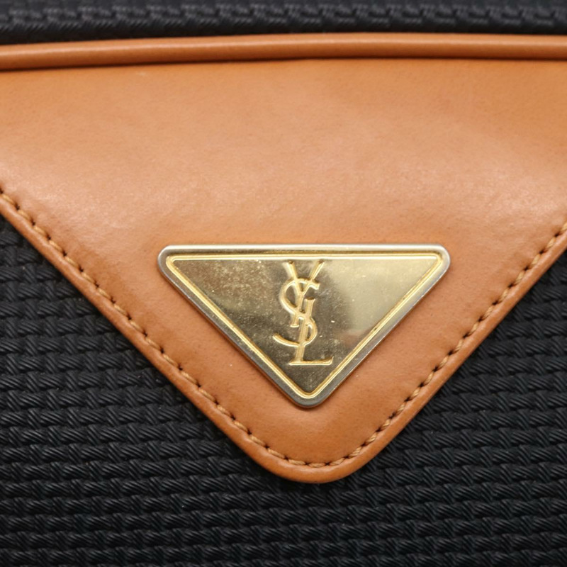 【日本直送】SAINT LAURENT 波士頓包 PVC 黑色金色 正品 151062-16