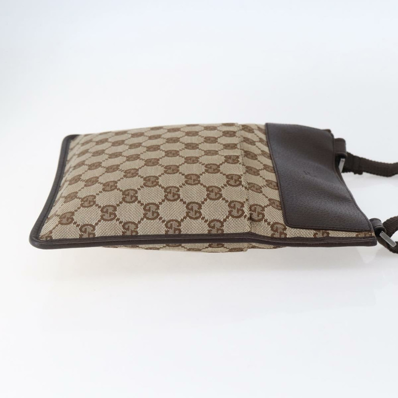 【日本直送】GUCCI GG帆布肩背包 米色 銀色 27639 正品 150997-2