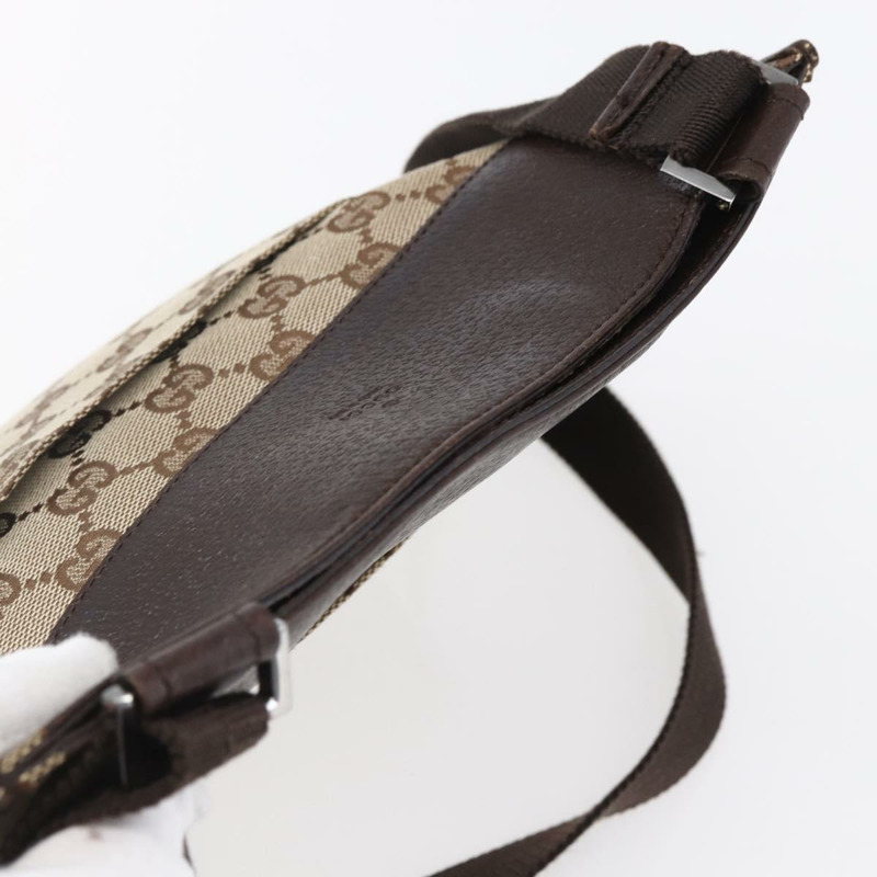 【日本直送】GUCCI GG帆布肩背包 米色 銀色 27639 正品 150997-5