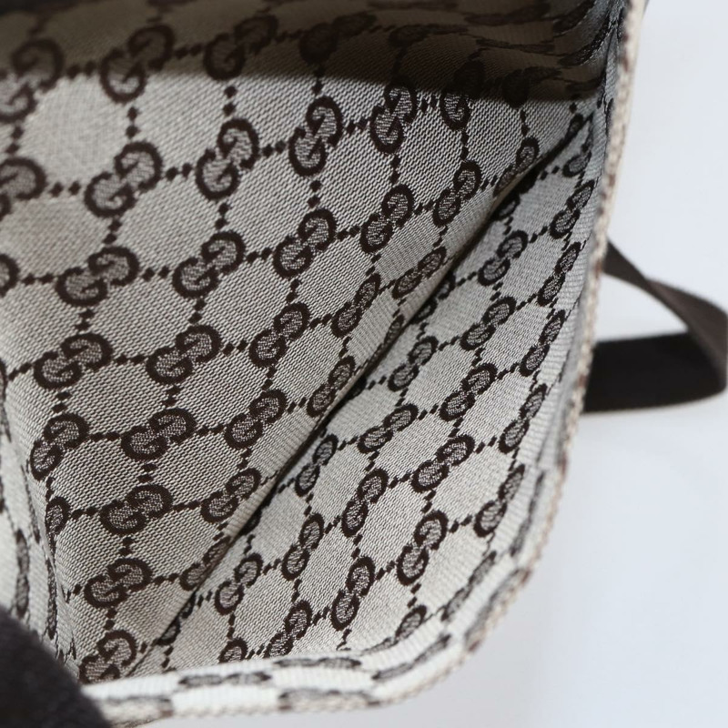 【日本直送】GUCCI GG帆布肩背包 米色 銀色 27639 正品 150997-10