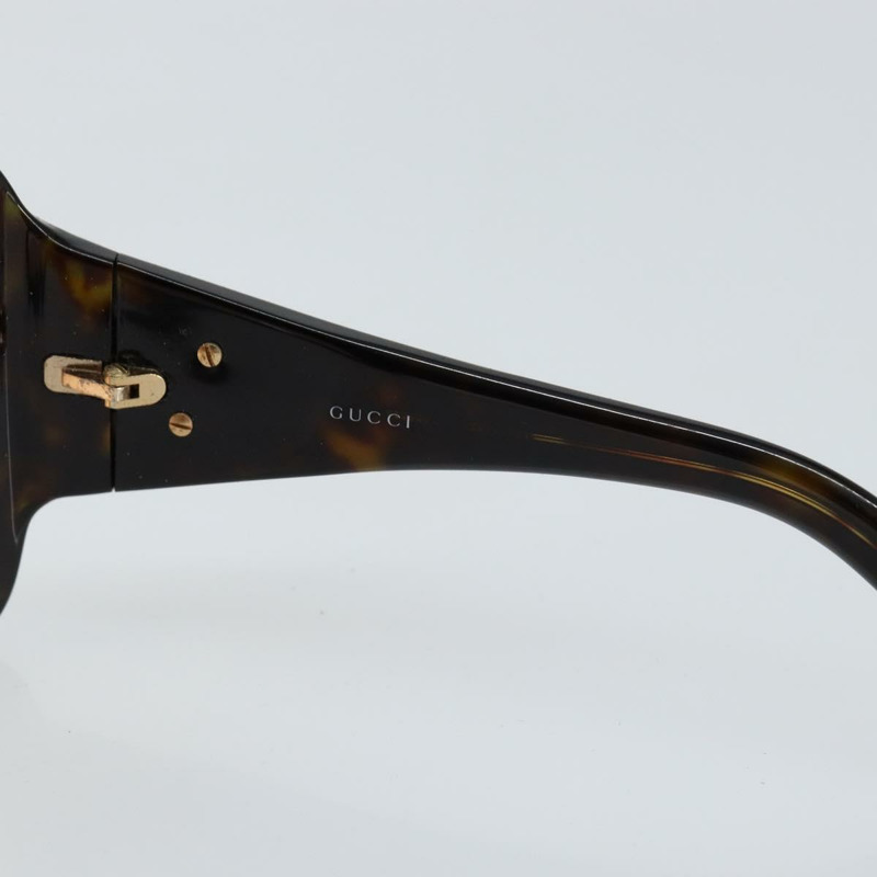 【日本直送】GUCCI 互扣式 G 太陽眼鏡 塑膠 深棕色 Auth am9542-9