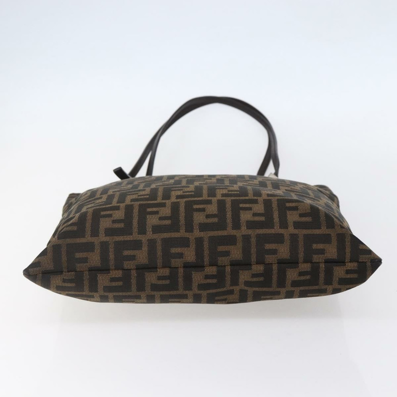 【日本直送】FENDI Zucca 帆布 Mamma Baguette 手袋黑棕色正品 150762-4