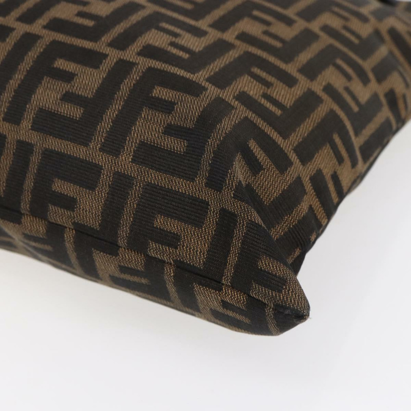 【日本直送】FENDI Zucca 帆布 Mamma Baguette 手袋黑棕色正品 150762-8