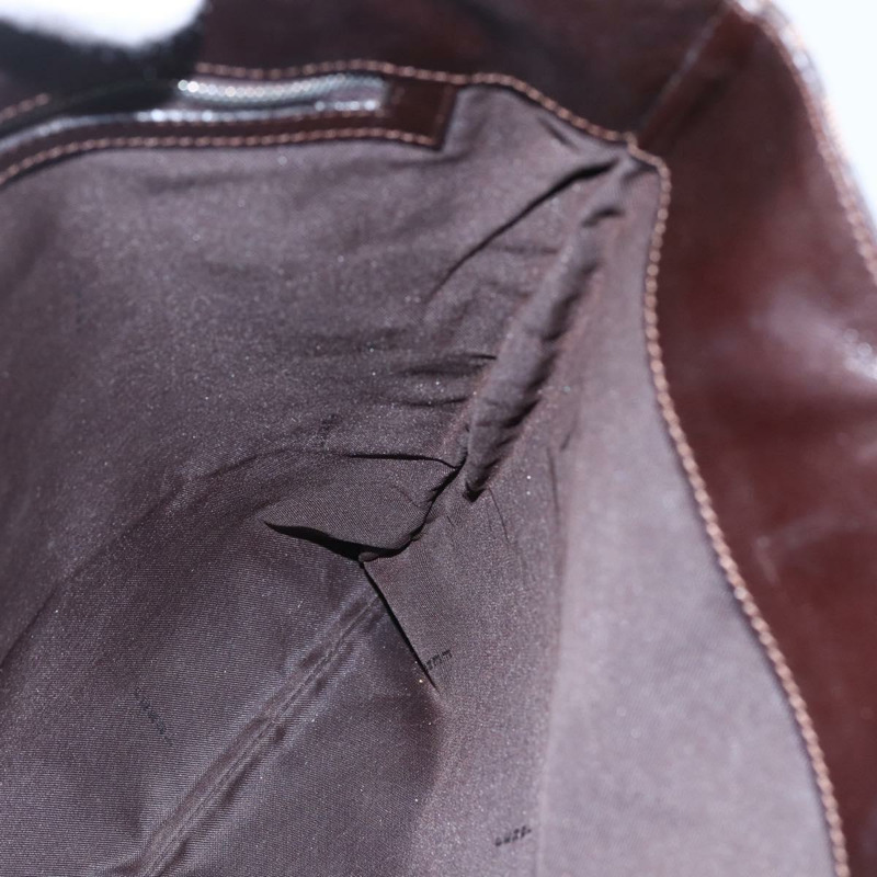 【日本直送】FENDI Zucca 帆布 Mamma Baguette 手袋黑棕色正品 150762-17