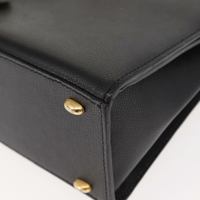 【日本直送】CELINE 手提包 皮革 2way 黑色 金色 Auth 151063-15