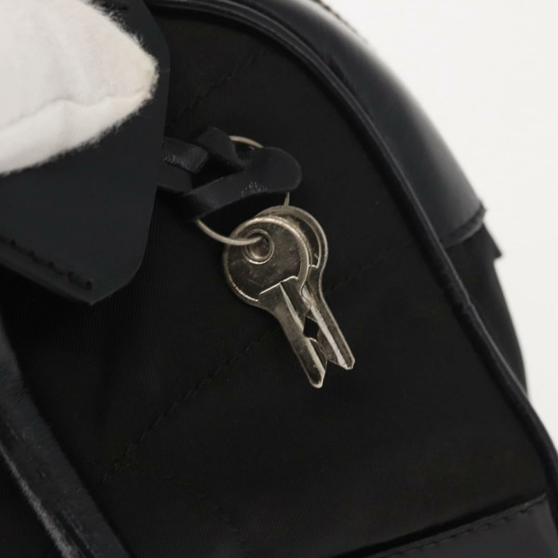 【日本直送】PRADA 尼龍皮革手提包 黑色 銀色 正品 149582-9