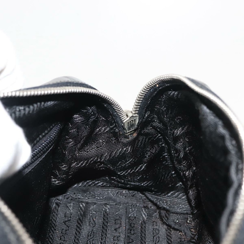 【日本直送】PRADA 尼龍皮革手提包 黑色 銀色 正品 149582-18