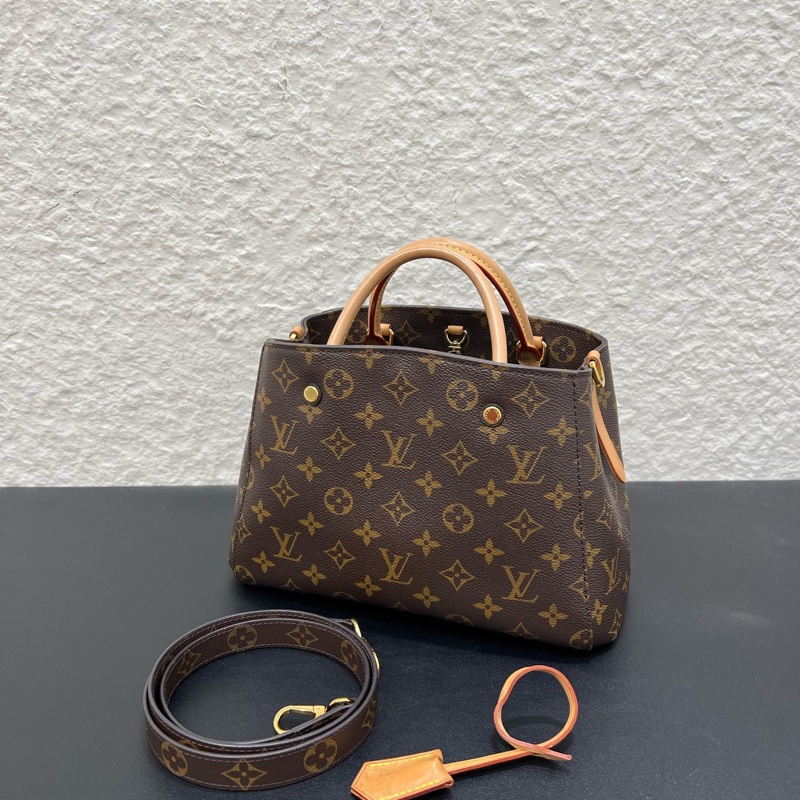 98新LV路易威登經典老花Montaigne蒙田BB 手提單肩斜挎包 最好的尺寸 多種背法滿足日-7