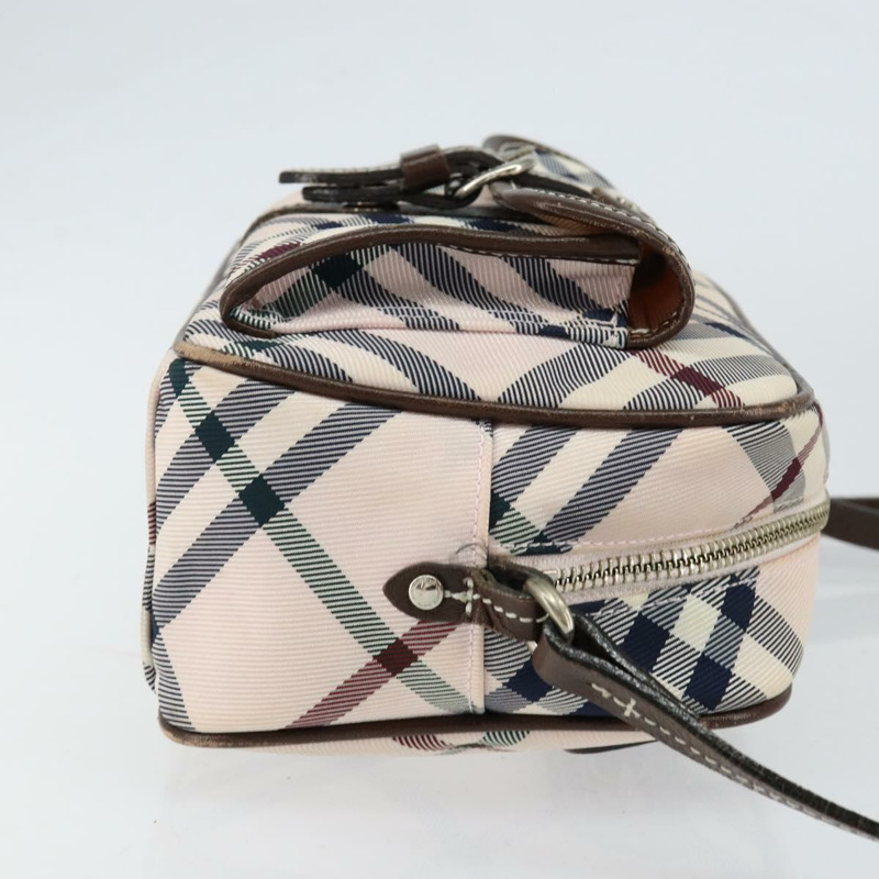【日本直送】BURBERRY Nova 格紋藍標單肩包 尼龍 米色 銀色 正品 151897-2