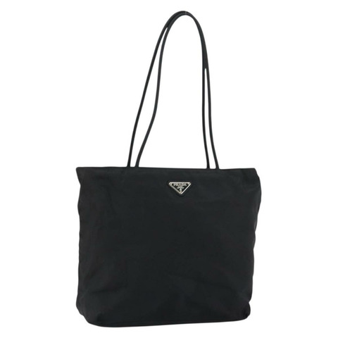 PRADA 尼龍托特包 黑色 銀色 正品 149511