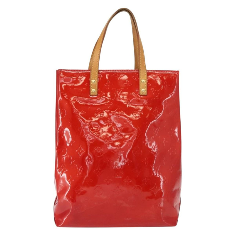 【日本直送】路易威登 Monogram Vernis Reade MM 手提包 紅色 M91086 LV 正品 152096-12