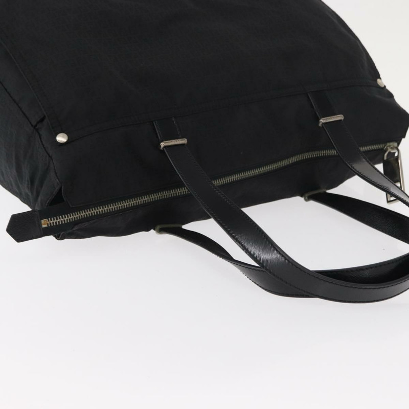 【日本直送】FENDI Zucchino帆布手提包 黑色 銀色 正品 149710-5