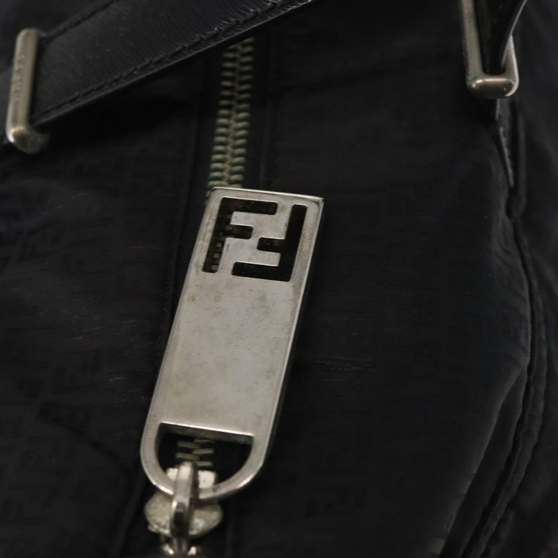 【日本直送】FENDI Zucchino帆布手提包 黑色 銀色 正品 149710-9