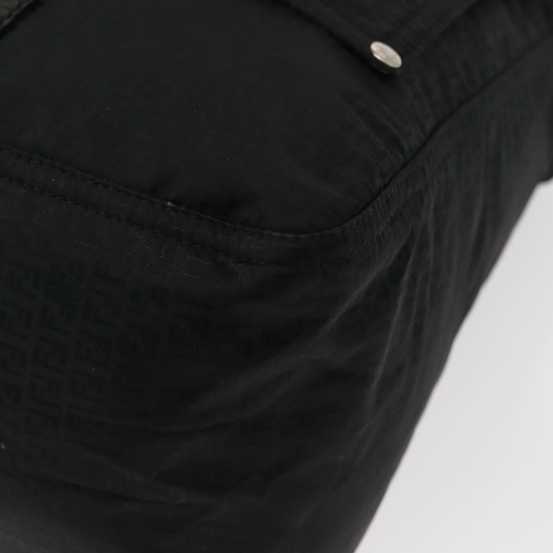 【日本直送】FENDI Zucchino帆布手提包 黑色 銀色 正品 149710-13